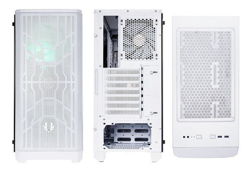 Gabinete Gamer Bitfenix Nova Mesh Tg - Malla Para Ventilador Color Blanco