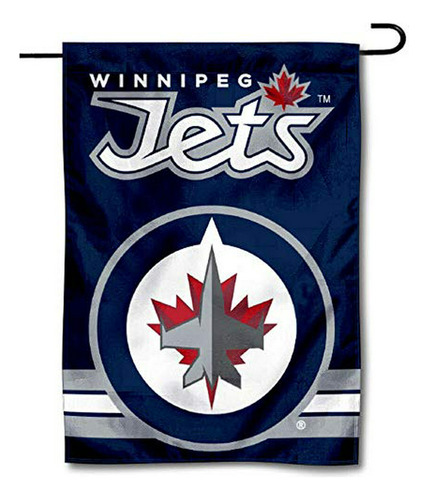 Wincraft Winnipeg Jets Bandera De Jardín Doble Cara