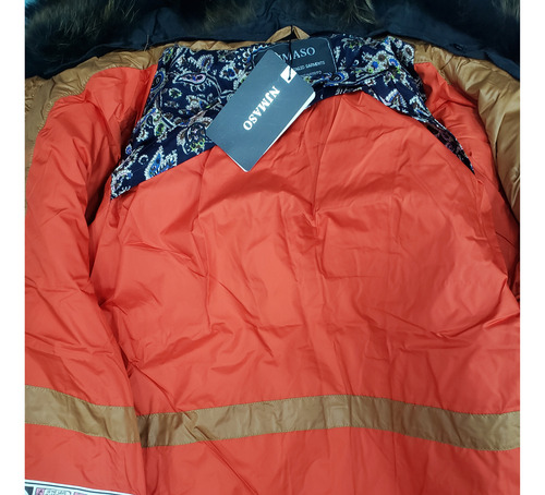 Chaqueta Cocotero Azul Cuero Sintético.