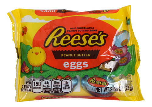 Reese's Peanut Butter Eggs Huevos De Chocolate Pascua 75g