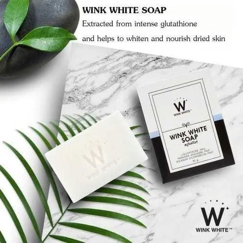 Gluta Pure Soap Wink White Jabón Blanqueador De Piel