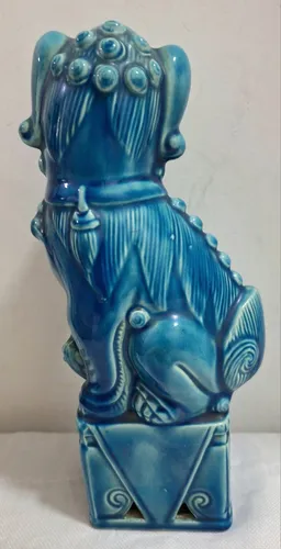 Perro De Foo Leon Japon Turquesa Mide 23cm De Alto B165 (Usado)
