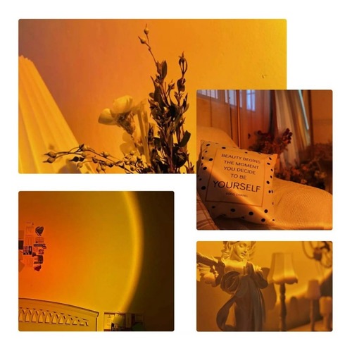 Lampara Sunset Proyección De Puesta De Sol Arcoíris Tik Tok