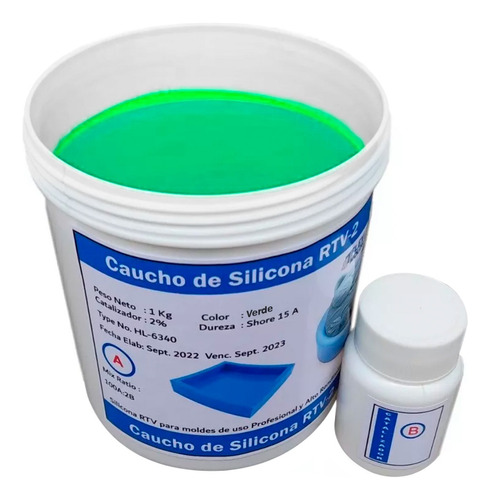 Silicona Caucho Para Moldes Yeso Resina Jabón Velas 1.0 Kg