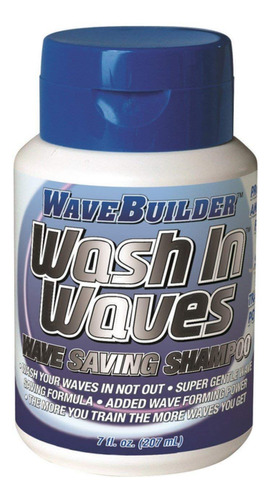 Wavebuilder Wash In Waves Champu 7 Oz (paquete De 3)