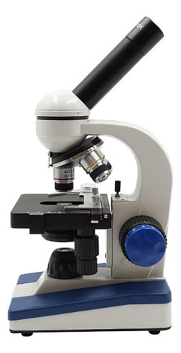 Microscópio Biológico Monocular 1000x Di-136m+ com Movimentação da lâmina, com ajuste de intensidade de luz, aumenta até 1000x, Objetivas de 4x, 10x e 40x, Ocular de 10x e 25x, Não precisa de Óleo