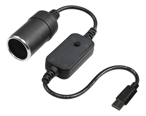 Convertidor Usb/type-c De 5v A 12v Enchufe Cigarrillos Coche