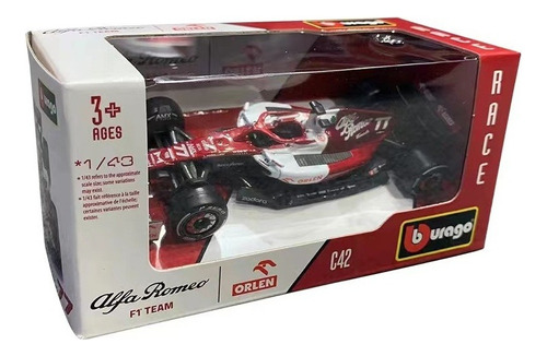 Burago Alfa Romeo F1-c42 Valtteri Bottas Fórmula Coche 1/43