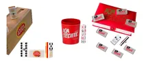 Comprar Domino Tecate Plata \u002F Domino Carta Blanca Madera \u002F Cubilete