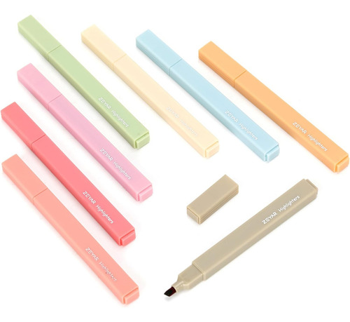 Lindos Rotuladores Zeyar Aesthetic, Colores Crema, Chip