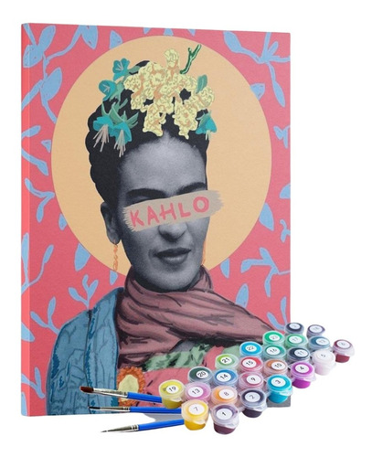 Kit Pintura Terapêutica - Colagem Frida Kahlo
