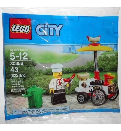 Lego Carrito Vendedor Hot Dog Polybag City 30356