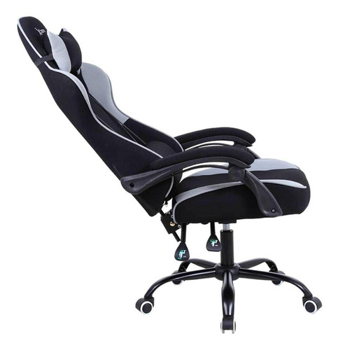 Imagen 4 de 8 de Silla de escritorio Xzeal XZ20 gamer ergonómica negra y blanca