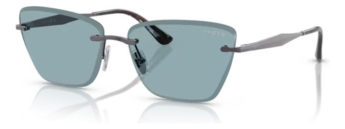 Anteojos De Sol Vogue Solar Vo4332s Talle L Armazón 514980 Light Violet Y Lente Blue