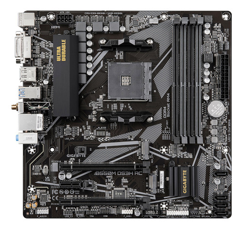 Tarjeta Madre Gigabyte B550m Ds3h Ac R2 1.0 S-am4 Ddr4