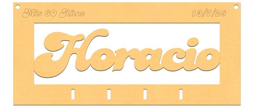 Imagen 5 de 7 de 30 Porta Llaves Personalizados Nombres Souvenirs Fibrofacil