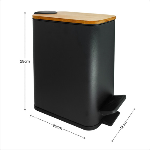 Lixeira 5 Litros Em Inox Com Pedal Styllus Slim Banheiro