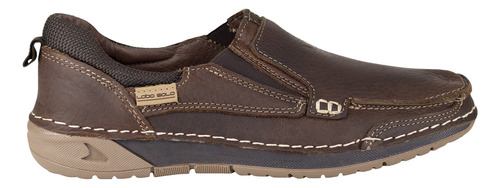 Zapato Mocasin Hombre Tipo Clasico Lobo Solo Piel 8982 Brown