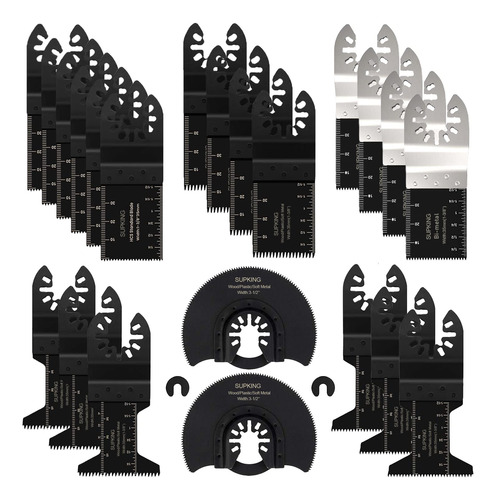 Supking 24pcs Metal Wood Oscillating Saw Blades Multi Tool .