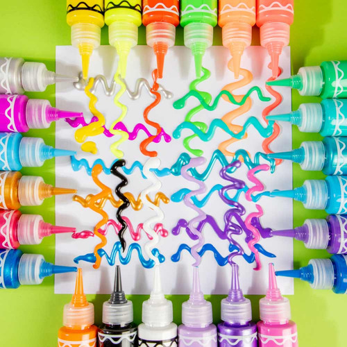 Set 24 Temperas Grandes 60 Ml Mont Marte Con Aplicador Color