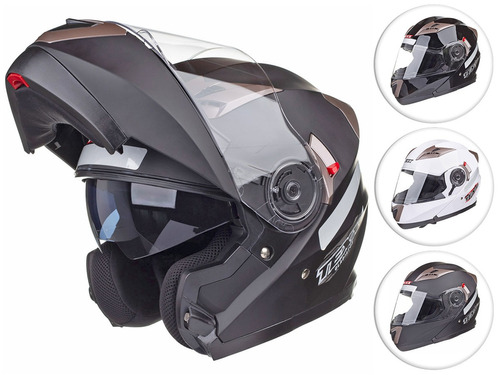 Capacete Moto Texx Gladiator Escamoteavel Robocop Articulado