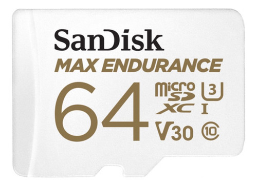 Memoria Microsd Sandisk Max Endurance 64gb Sdxc C10 V30 U3