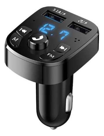  Adaptador Transmisor Bluetooth 5.0 A Fm Para Carro Dual Usb