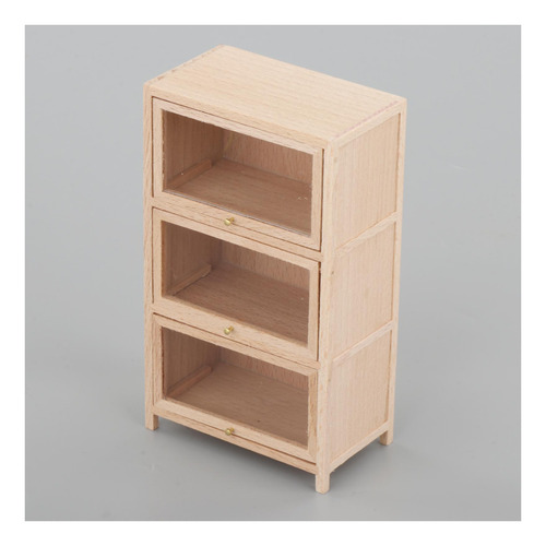 Estantería De Madera Para Casa De Muñecas 1/12,