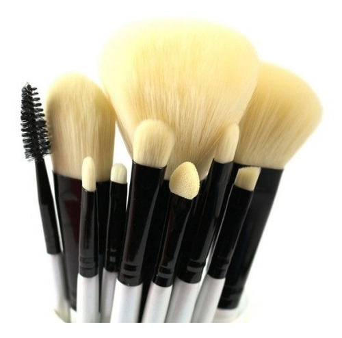 Set 10 Pinceles Y Brochas Maquillaje Calidad