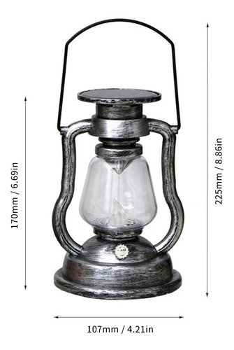 Imagen 4 de 9 de Lámpara De Vela Colgante Con Energía Solar, Retro, Led