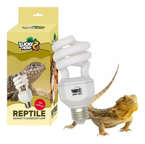 Lampara Reptiles 10.0 Luz Uva Uvb Mini Desert Pogona Tortuga