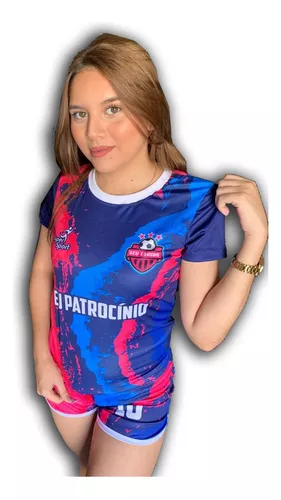 Jogo de uniforme personalizado para futebol feminino