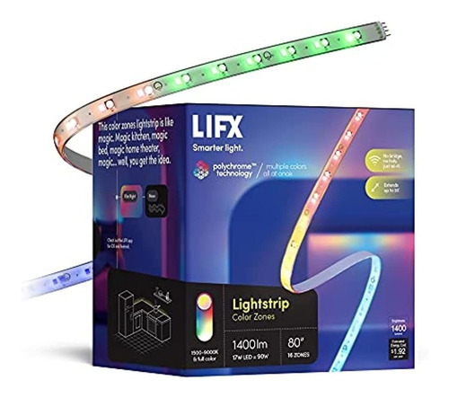 Tira De Luz Lifx, Kit De Inicio De 6.6 ', Tira De Luz Led In