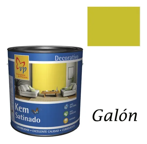 comprar Pintura Satinada Clase A Kem Verde Kiwi Galón - Vp