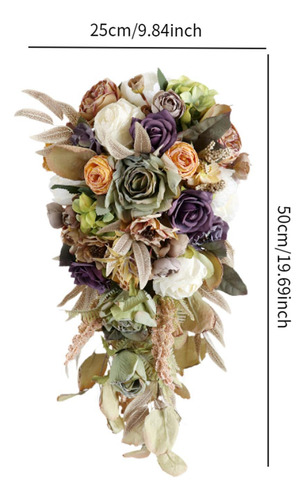 Bouquet Bouquet Novia Sosteniendo El Ramo Elegantes Flores