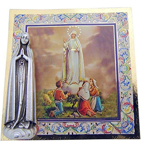 Nuestra Señora De Fátima Mini Santo Set De Regalo Pequeña Es