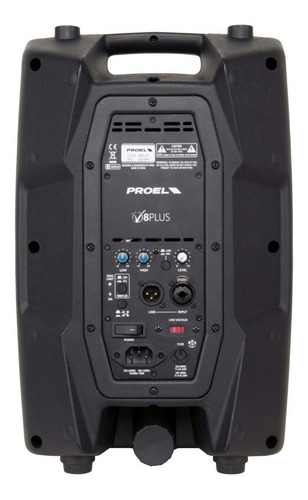 Imagen 2 de 3 de Proel V8plus Bafle Biamplificado 2 Vias De 8 PuLG Envio