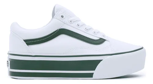 Grey and white striped old skool vans hot sale
