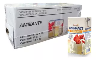 Crema Para Batir Puratos Ambiante 100%vegetal Caja Con 12 Lt