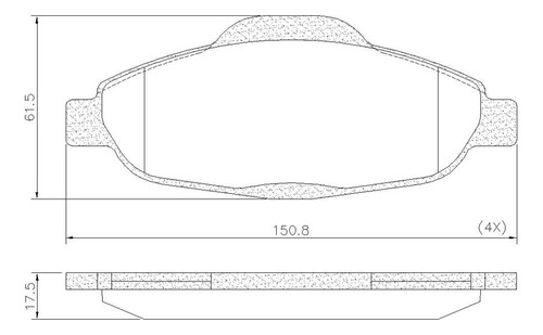 Pastilha De Freio Lonaflex Bosh 308/104 -  P-1470