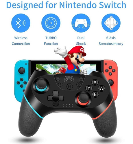 Controlador Inalámbrico Para Nintendo Switch Con Turbo