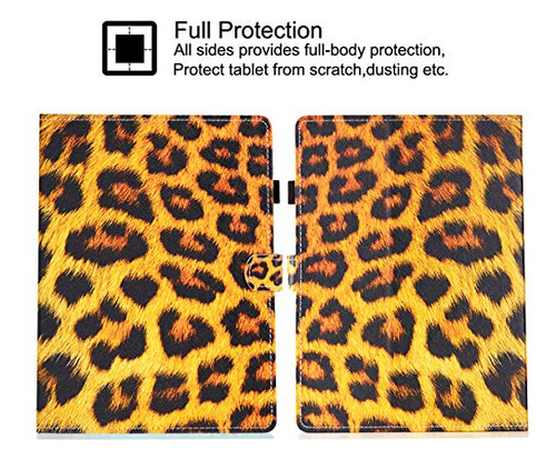 Funda Para Tableta 9.6 9.7 10 10.1 10.5 PuLG Tablet Leopard