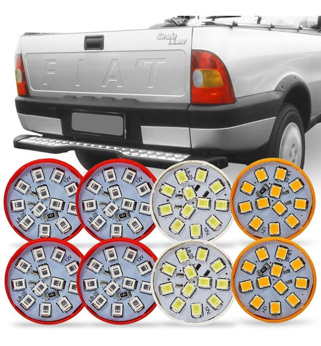 Kit 8 Lampada Led Para Lanterna Strada 1996 1997 1998 A 2000