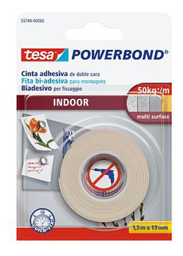 Cinta Doble Contacto Tesa Powerband 19 Mm X 1.5 M