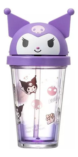 Vaso De Agua Transparente Sanrio Cinnamoroll Kuromi Para Reg