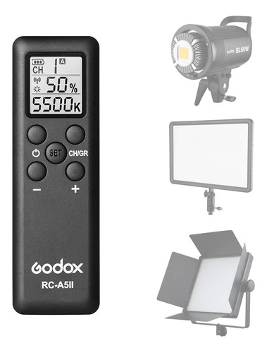 Controle Remoto Para Led Godox Rc-a5ii Ledp260c Led500 Sl60w