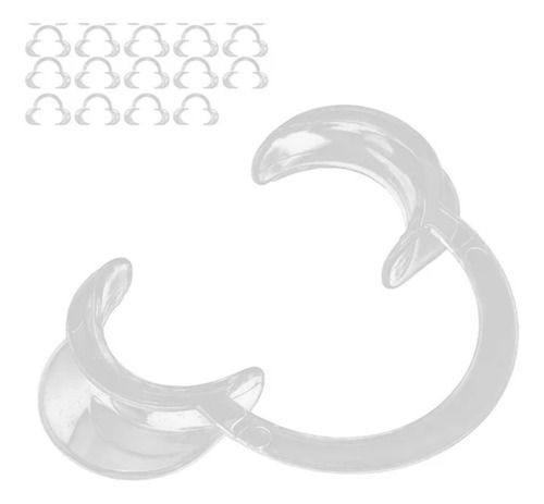 Retractor De Mejillas, Abridor De Boca 5 Piezas Transparente