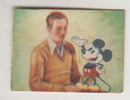 Cine 1948 Tarjeta Walt Disney & Mickey Mouse Unica Uruguay 