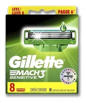 Comprar Repuestos De Afeitar Con Aloe Gillette Mach3 Sensitive 8 Und