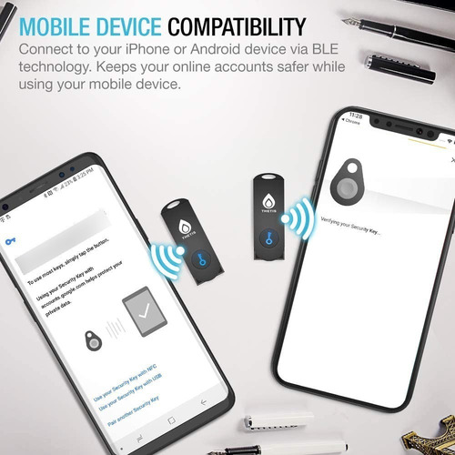 Imagen 3 de 10 de Thetis Fido2 Ble Security Key U2f Bluetooth